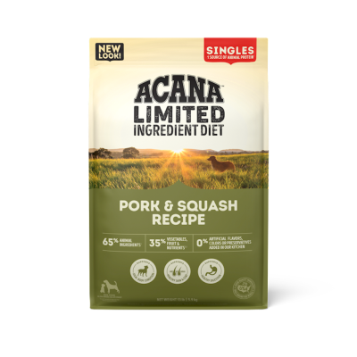Acana Singles Limited Ingredient Diet Dry Dog Food, Pork & Squash, 13-lb