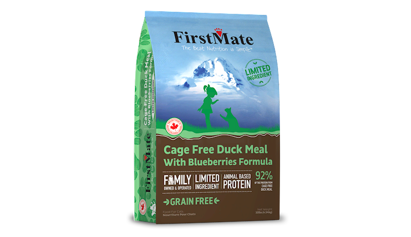 FirstMate Grain-Free Dry Cat Food, Duck, 10-lb