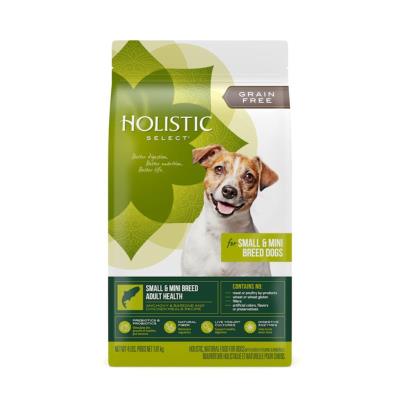 Holistic Select Dry Dog Food, Small & Mini Breed Adult, Anchovy Sardine & Chicken, 4-lb