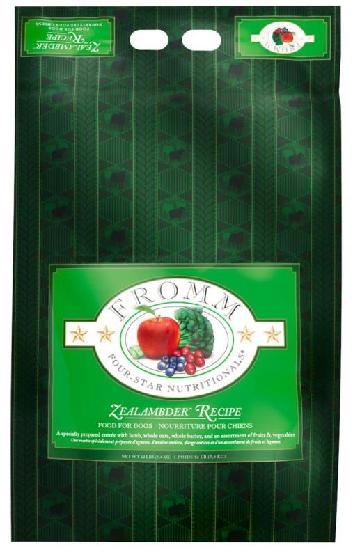 Fromm Four-Star Dry Dog Food, Zealambder, 12-lb
