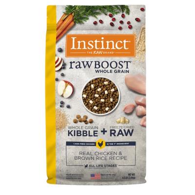 Instinct Raw Boost Whole Grain Dry Dog Food, Chicken & Brown Rice, 4.5-lb