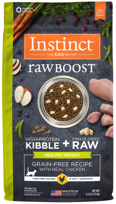 Instinct Raw Boost Dry Cat Food, Healthy Weight, Chicken, 4.5-lb
