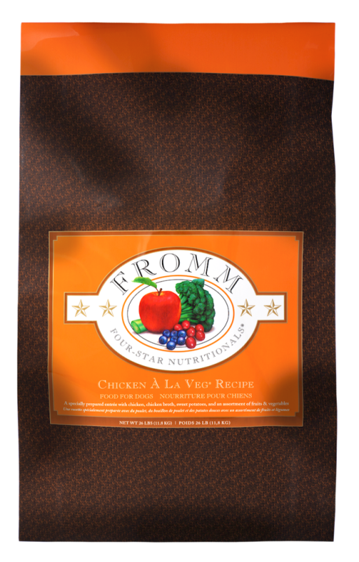 Fromm Four-Star Dry Dog Food, Chicken A La Veg, 26-lb