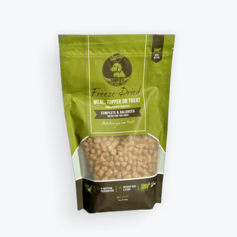 Pet Wants Complete Freeze-Dried Beef Recipe 12 oz