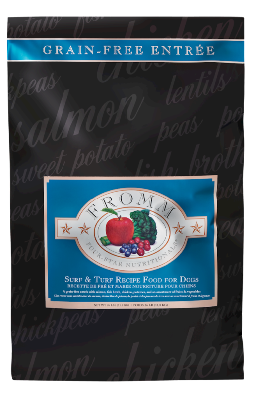 Fromm Four-Star Dry Dog Food, Surf & Turf, 26-lb