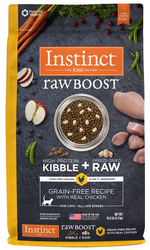 Instinct Raw Boost Dry Cat Food, Chicken, 10-lb
