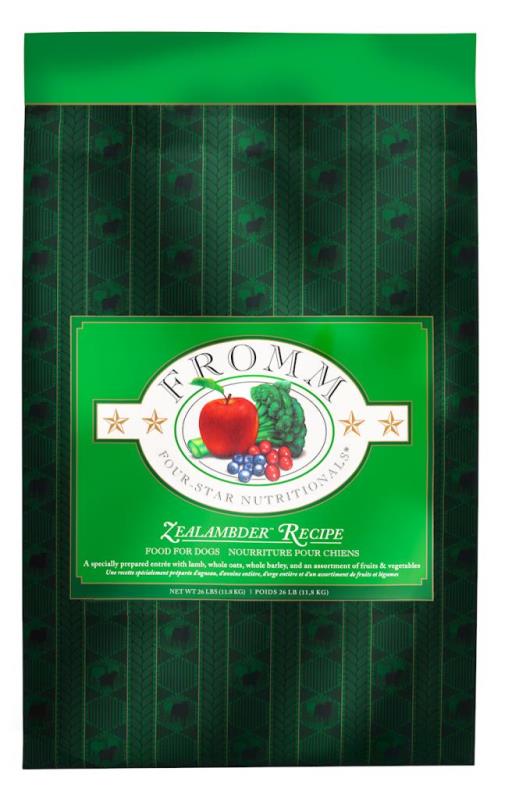 Fromm Four-Star Dry Dog Food, Zealambder, 26-lb