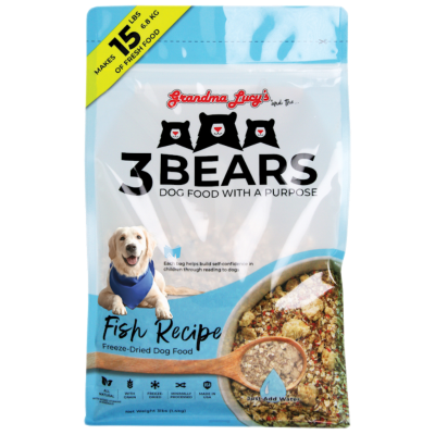 Grandma Lucy and the 3 Bears Fish Freeze-Dried Dog Food, 3-lb