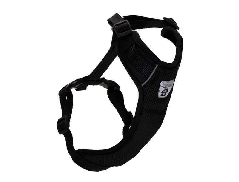 Canine Friendly Vented Vest Harness, Black, XX-Small