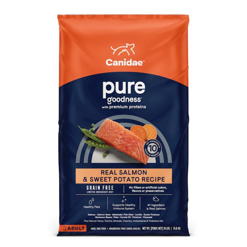 Canidae Pure Grain Free Dry Dog Food, Salmon & Sweet Potato, 22-lb