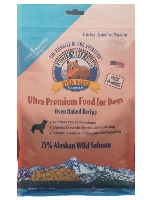Grizzly Super Food Ultra Premium Oven Baked Recipe Food for Dogs, 3-lb
