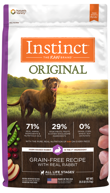 Instinct Original Dry Dog Food, Rabbit, 20-lb