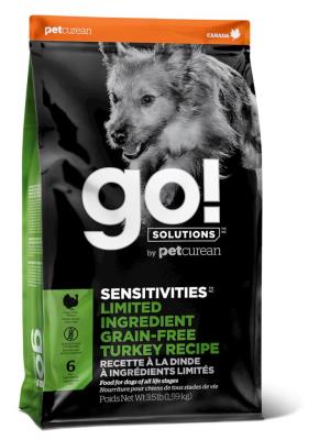 Go! Solutions Sensitivities Limited Ingredient Dry Dog Food, Turkey, 3.5-lb