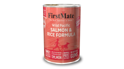 FirstMate Grain Friendly Canned Dog Food, Salmon & Rice, 12.2-oz