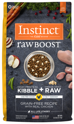 Instinct Raw Boost Grain-Free Dry Dog Food, Chicken, 21-lb