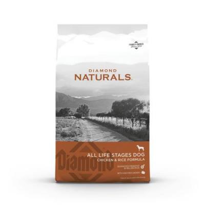 Diamond Naturals Dry Dog Food, Adult & Puppy, Chicken & Rice, 40-lb