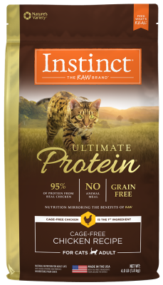 Instinct Ultimate Protein Dry Cat Food, Chicken, 4-lb