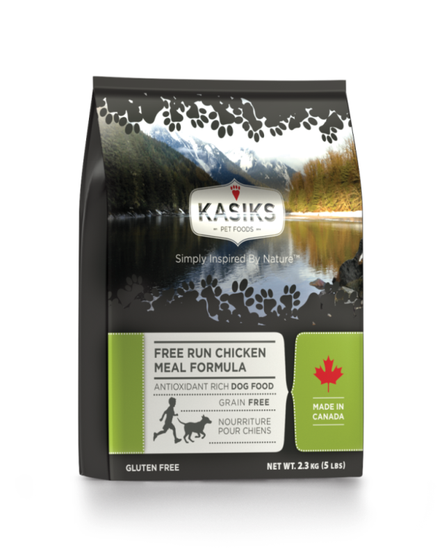 Kasiks Grain-Free Dry Dog Food, Chicken, 5-lb