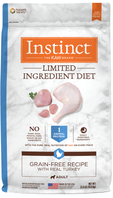 Instinct Limited Ingredient Diet Dry Dog Food, Turkey, 22-lb