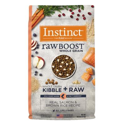 Instinct Raw Boost Whole Grain Dry Dog Food, Salmon & Brown Rice, 20-lb