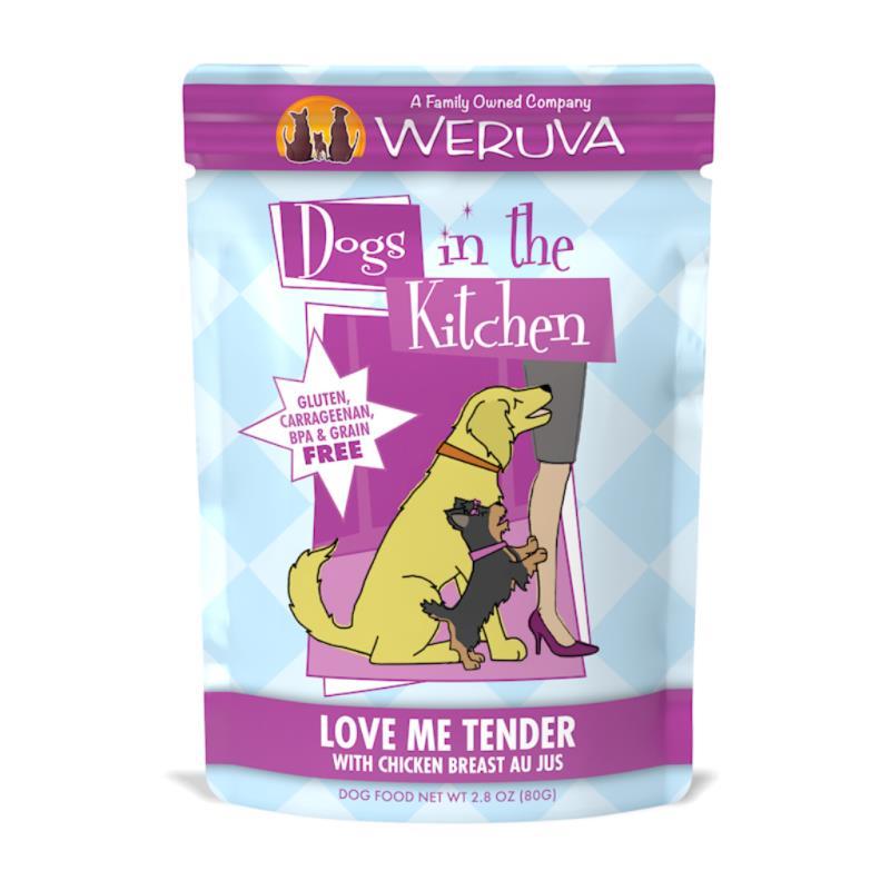 Dogs in the Kitchen Originals Wet Dog Food, Love Me Tender, Chicken, 2.8-oz