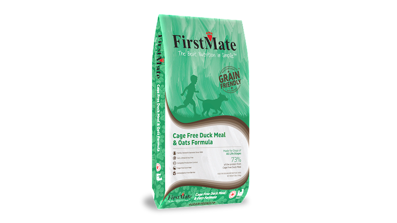 FirstMate Grain Friendly Dry Dog Food, Duck & Oats, 25-lb