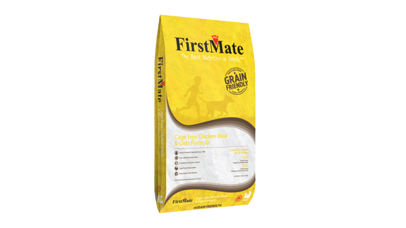 FirstMate Grain Friendly Dry Dog Food, Chicken & Oats, 25-lb