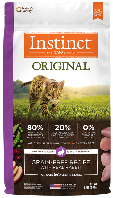 Instinct Original Dry Cat Food, Rabbit, 4.5-lb