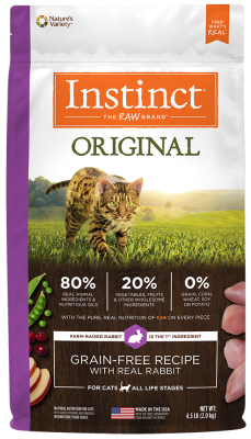 Instinct Original Dry Cat Food, Rabbit, 4.5-lb