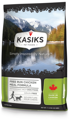 Kasiks Grain-Free Dry Dog Food, Chicken, 25-lb