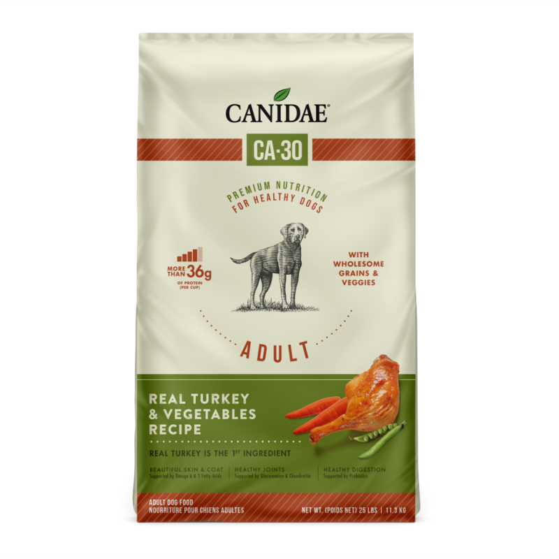 Canidae CA-30 Dry Dog Food, Turkey & Vegetable, 25-lb