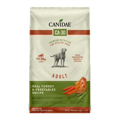 Canidae CA-30 Dry Dog Food, Turkey & Vegetable, 25-lb