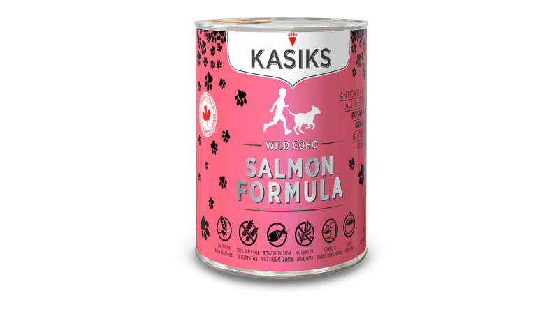Kasiks Grain-Free Canned Dog Food, Salmon, 12.2-oz