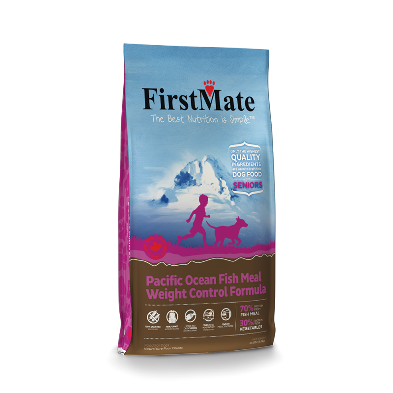 FirstMate Grain-Free Dry Dog Food, Weight Control, Ocean Fish, 14.5-lb