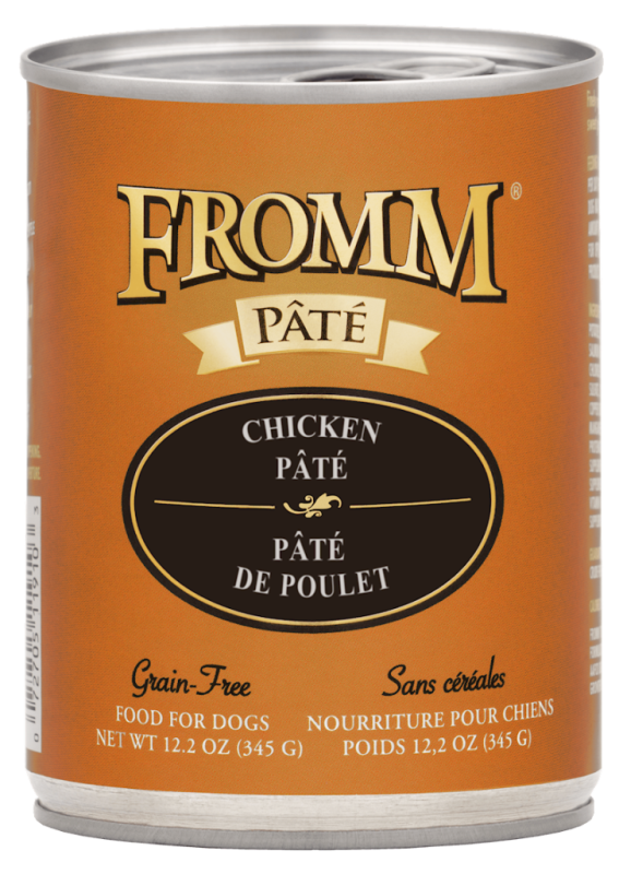 Fromm Pate Canned Dog Food, Chicken, 12.2-oz