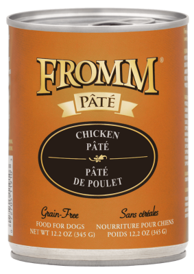 Fromm Pate Canned Dog Food, Chicken, 12.2-oz