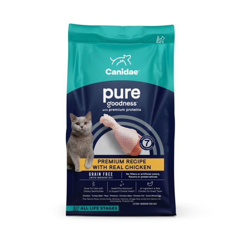 Canidae Pure Grain Free Dry Cat Food, Chicken, 5-lb