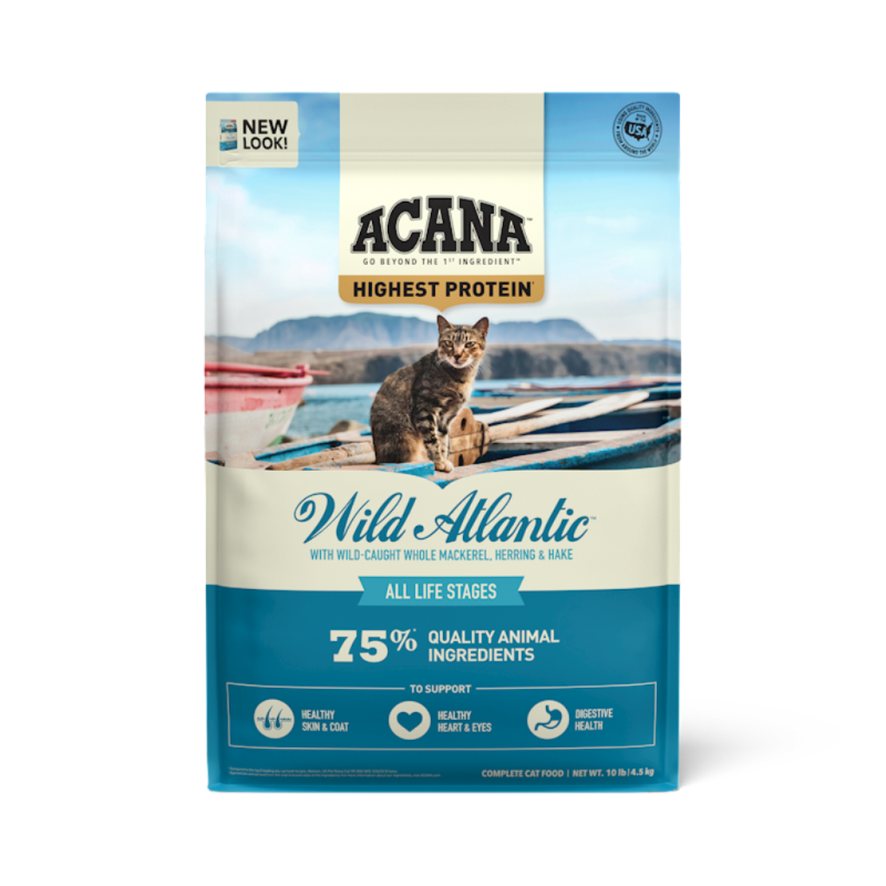 Acana Grain-Free Dry Cat Food, Wild Atlantic, 10-lb