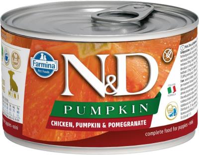 Farmina N&D Pumpkin Canned Dog Food, Chicken Pumpkin & Pomegranate, Puppy, 4.9-oz