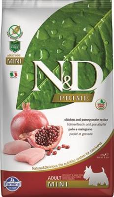 Farmina N&D Prime Dry Dog Food, Chicken & Pomegranate, Adult, Mini, 5.5-lb