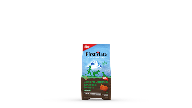 FirstMate Grain-Free Dry Dog Food, Small Bites, Duck, 4-lb