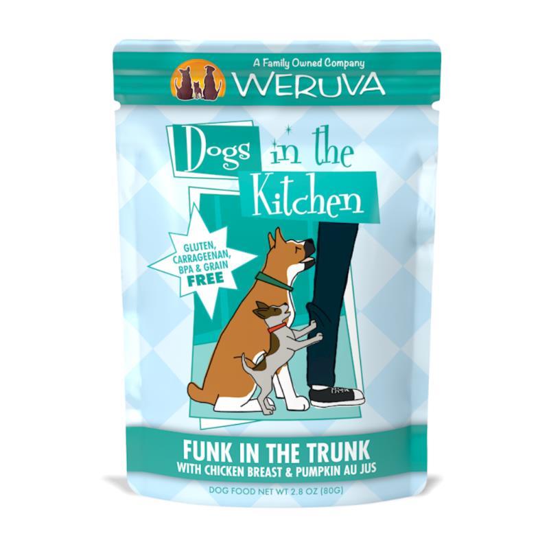 Dogs in the Kitchen Originals Wet Dog Food, Funk in the Trunk, Chicken & Pumpkin, 2.8-oz