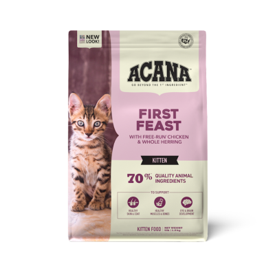 Acana Dry Cat Food, First Feast Kitten, 4-lb