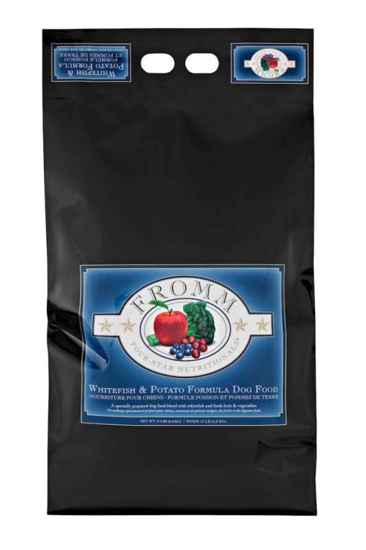 Fromm Four-Star Dry Dog Food, Whitefish & Potato, 15-lb