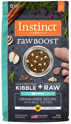 Instinct Raw Boost Grain-Free Dry Dog Food, Puppy, Chicken, 4-lb