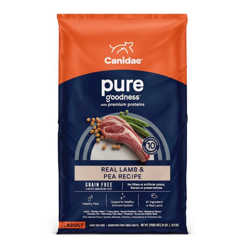 Canidae Pure Grain Free Dry Dog Food, Lamb & Sweet Potato, 22-lb