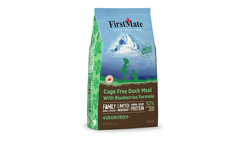 FirstMate Grain-Free Dry Cat Food, Duck, 4-lb