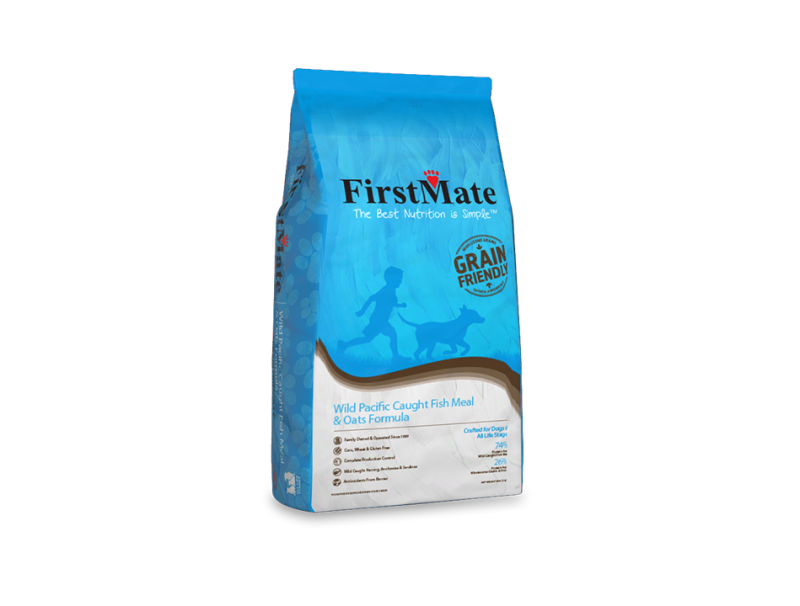 FirstMate Grain Friendly Dry Dog Food, Fish & Oats, 5-lb
