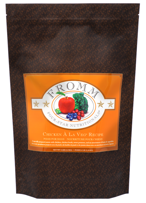Fromm Four-Star Dry Dog Food, Chicken A La Veg, 4-lb