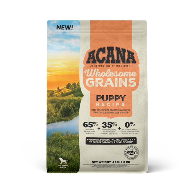 Acana Wholesome Grains Dry Dog Food, Puppy, 4-lb